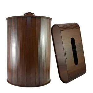 ست سطل و جعبه دستمال کاغذی مدل D117