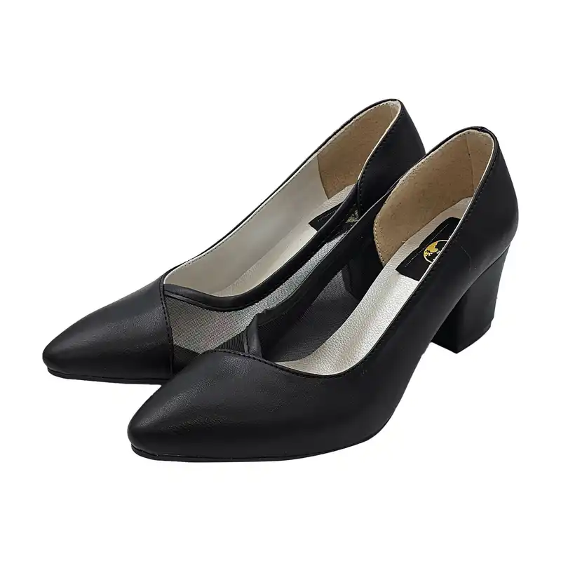 کفش زنانه سیی مدل اداری توری میزلا کد 2123