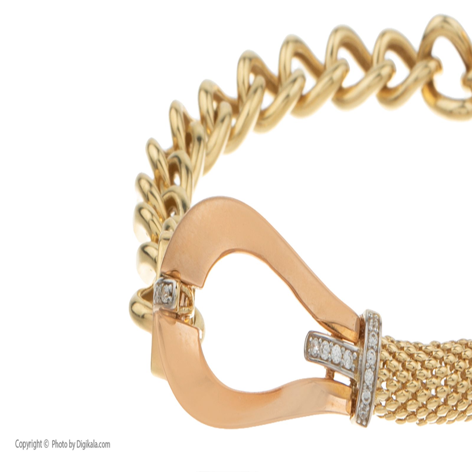 دستبند طلا 18 عیار زنانه آلند کد D135 -  - 2