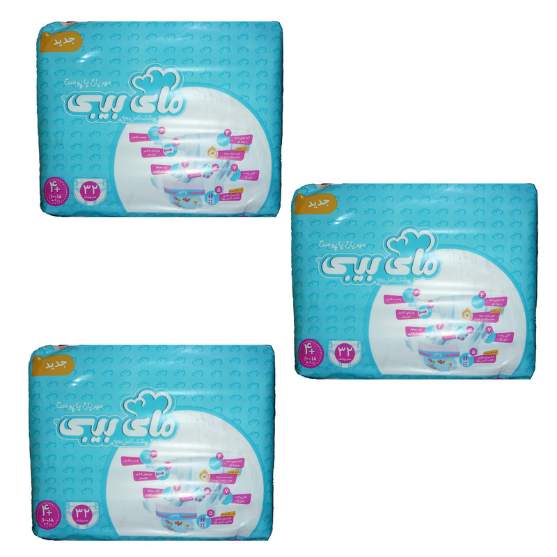 پوشک مای بیبی مدل Chamomile سایز 4 پلاس بسته 3 عددی