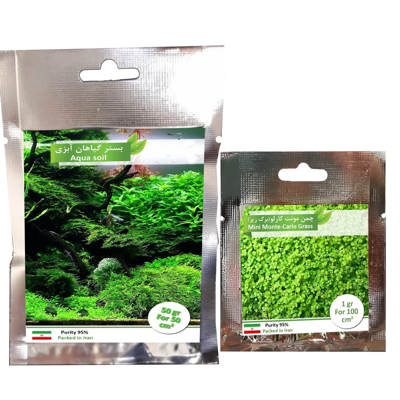 بذر چمن اکواریوم مدل aq200 به همراه کود