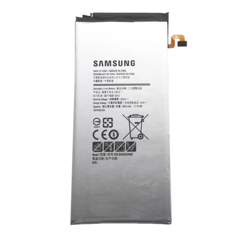 باتری موبایل مدل EB-BA800ABE ظرفیت3050میلی آمپر ساعت مناسب برای گوشی موبایل سامسونگ  Galaxy A8