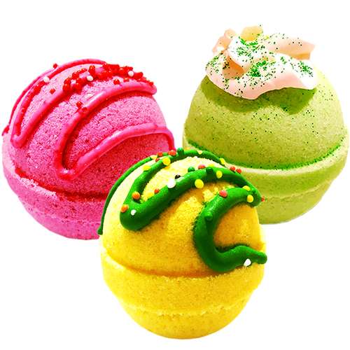  کوکتل نمک حمام اور مدل Sweets RGY وزن ۱۱۵ گرم بسته 3 عددی