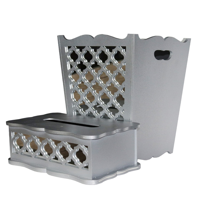 ست سطل و جا دستمال کاغذی مدل dm_1 ست سطل و جا دستمال کاغذی مدل dm_1