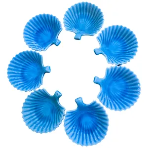 مجموعه ظروف هفت سین 7 پارچه طرح صدف مدل S199