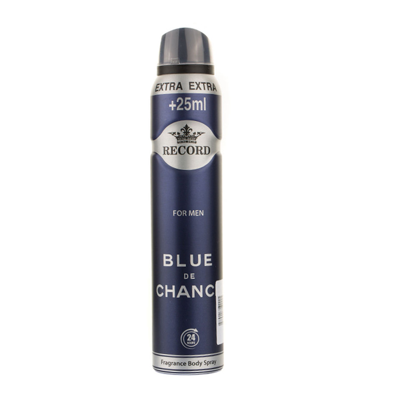 اسپری خوشبو کننده بدن مردانه رکورد مدل BLUE de CHANCE حجم 225 میلی لیتر اسپری خوشبو کننده بدن مردانه رکورد مدل BLUE de CHANCE حجم 225 میلی لیتر