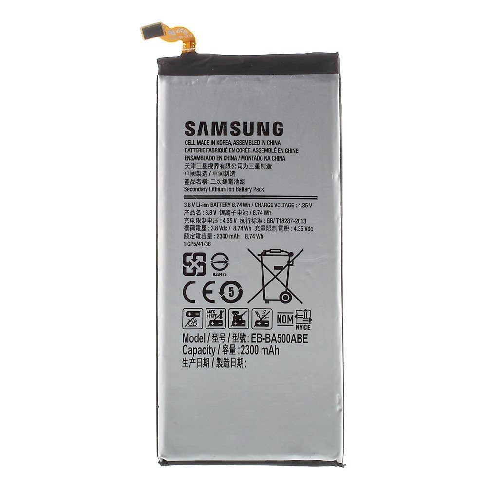 تصویر باتری موبایل مدل EB-BA500ABE ظرفیت 2300 میلی آمپر ساعت مناسب برای گوشی موبایل سامسونگ Galaxy A5 2015