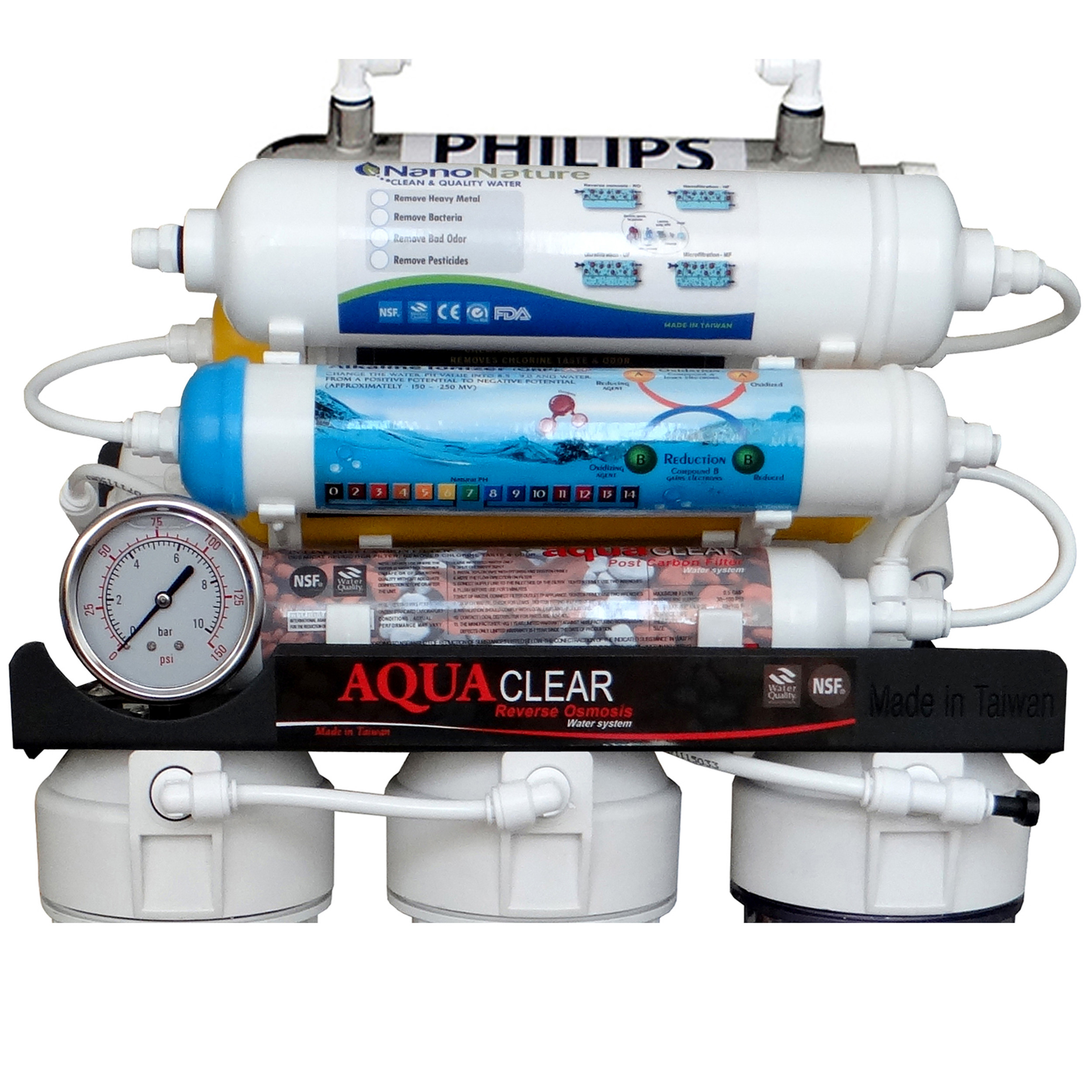 دستگاه تصفیه کننده آب آکوآکلیر مدل BLACK RADIX - 3100 به همراه بسته فیلتر 4 عددی