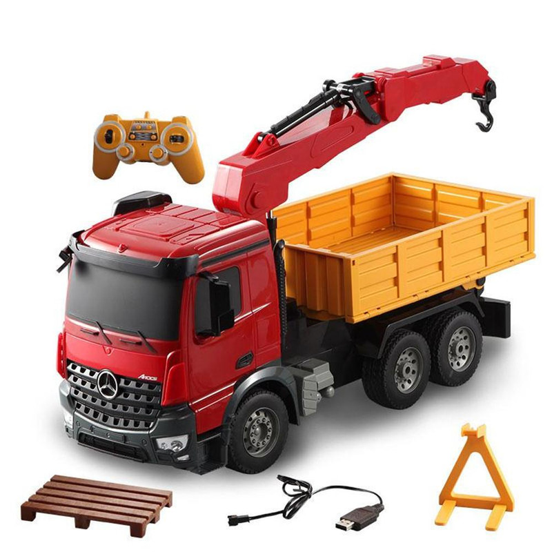 ماشین بازی کنترلی دابل ای مدل Mercedes-Benz Arocs Crane