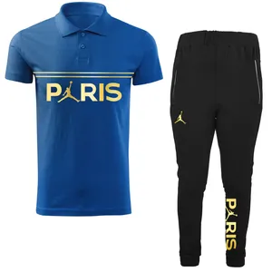 ست پولوشرت و شلوار مردانه کد parg1028 رنگ آبی