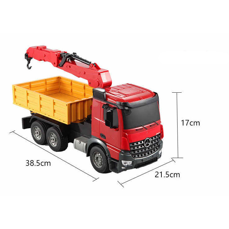ماشین بازی کنترلی دابل ای مدل Mercedes-Benz Arocs Crane