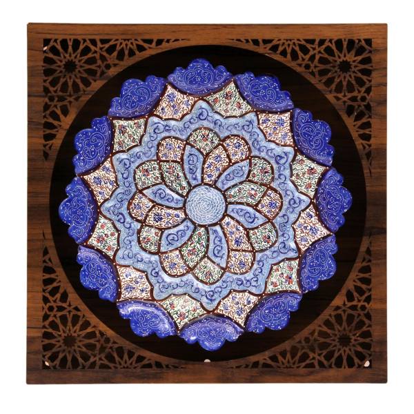 بشقاب میناکاری مسی کد 20