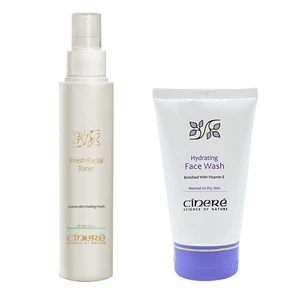 ژل شستشو صورت سینره مدل Hydrating حجم 150 میلی لیتر به همراه تونر پاک کننده سینره مدل Fresh Facial حجم 150 میلی لیتر