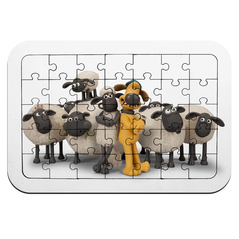 پازل 35 تکه طرح انیمیشن Shaun the sheep مدل NI165