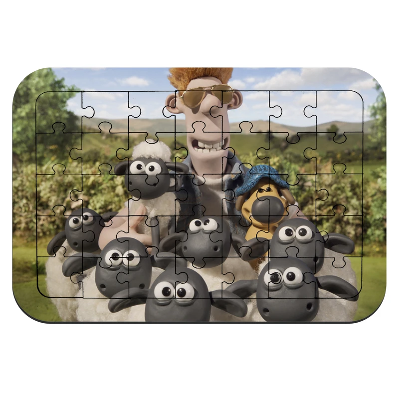 پازل 35 تکه طرح انیمیشن Shaun the sheep مدل NI166