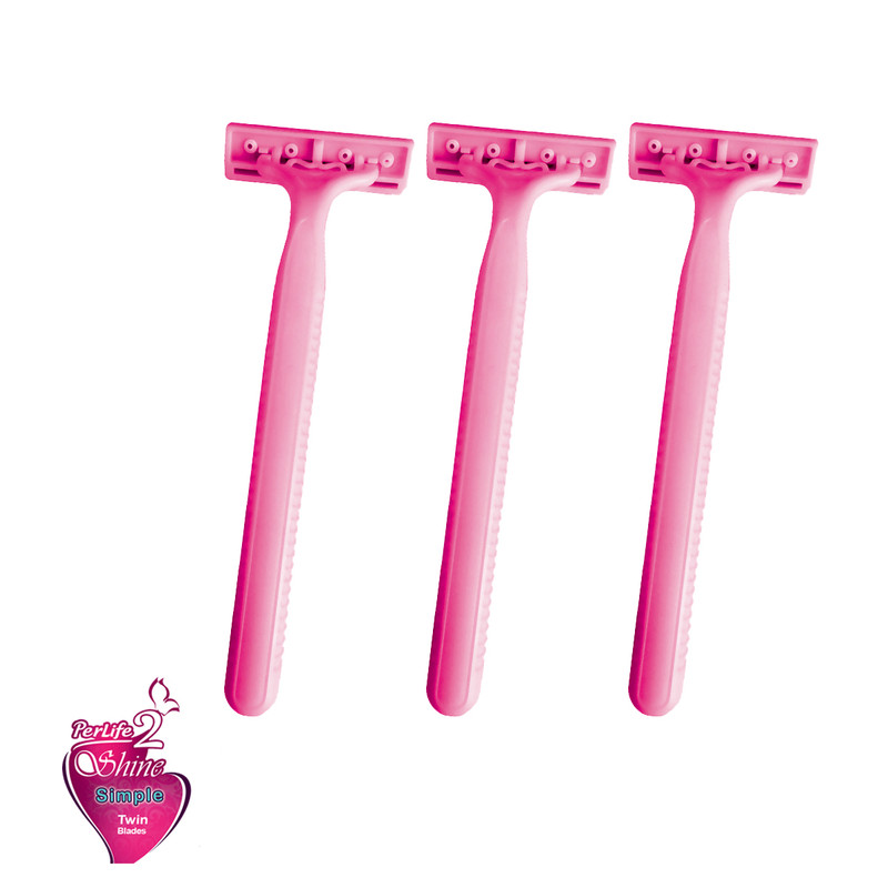 خود تراش پرلایف مدل Shine2Simple بسته 3 عددی