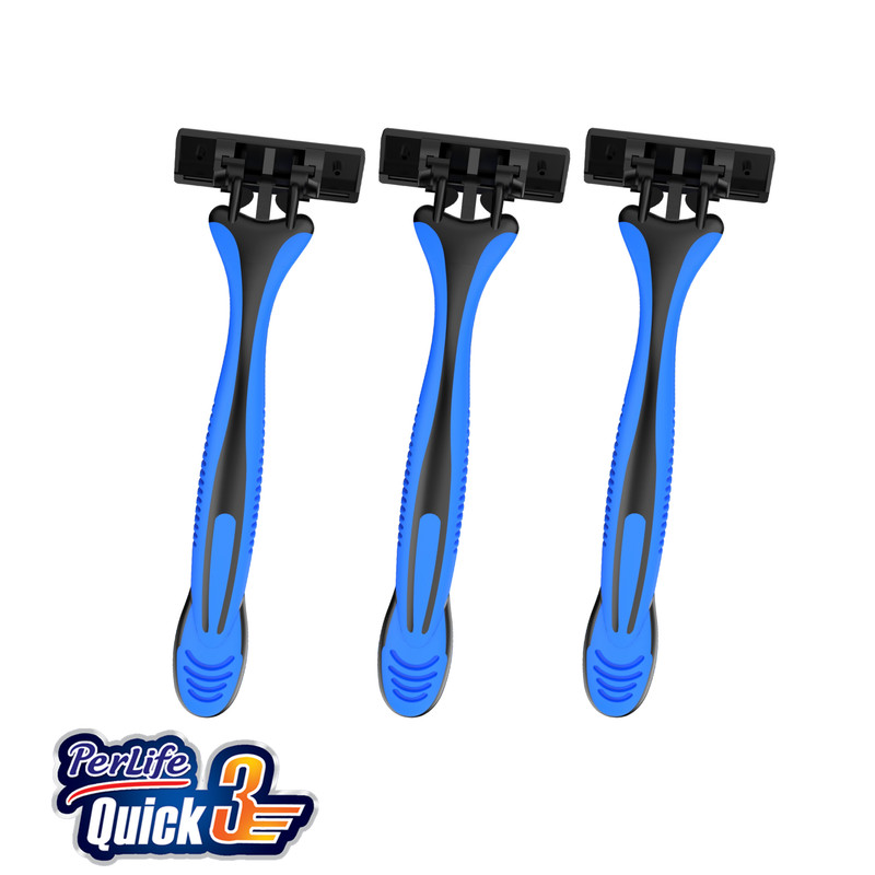 خود تراش پرلایف مدل Quick3Plus بسته 3 عددی