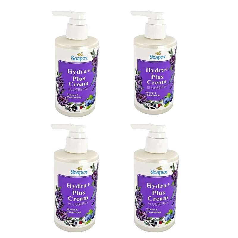 کرم آبرسان سوپکس مدل BLUEBERRY حجم 250 میلی لیتر مجموعه 4 عددی