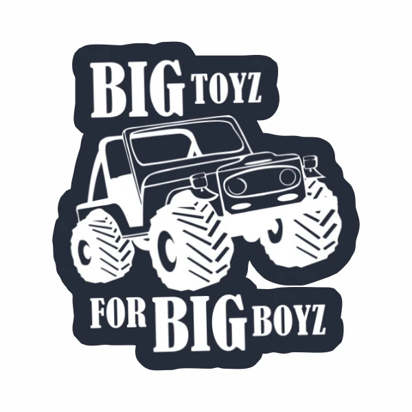 استیکر لپ تاپ طرح big toyz کد 83