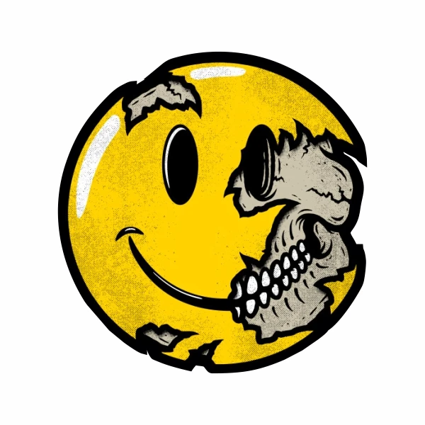 استیکر لپ تاپ طرح ZOMBIE EMOJI کد 90