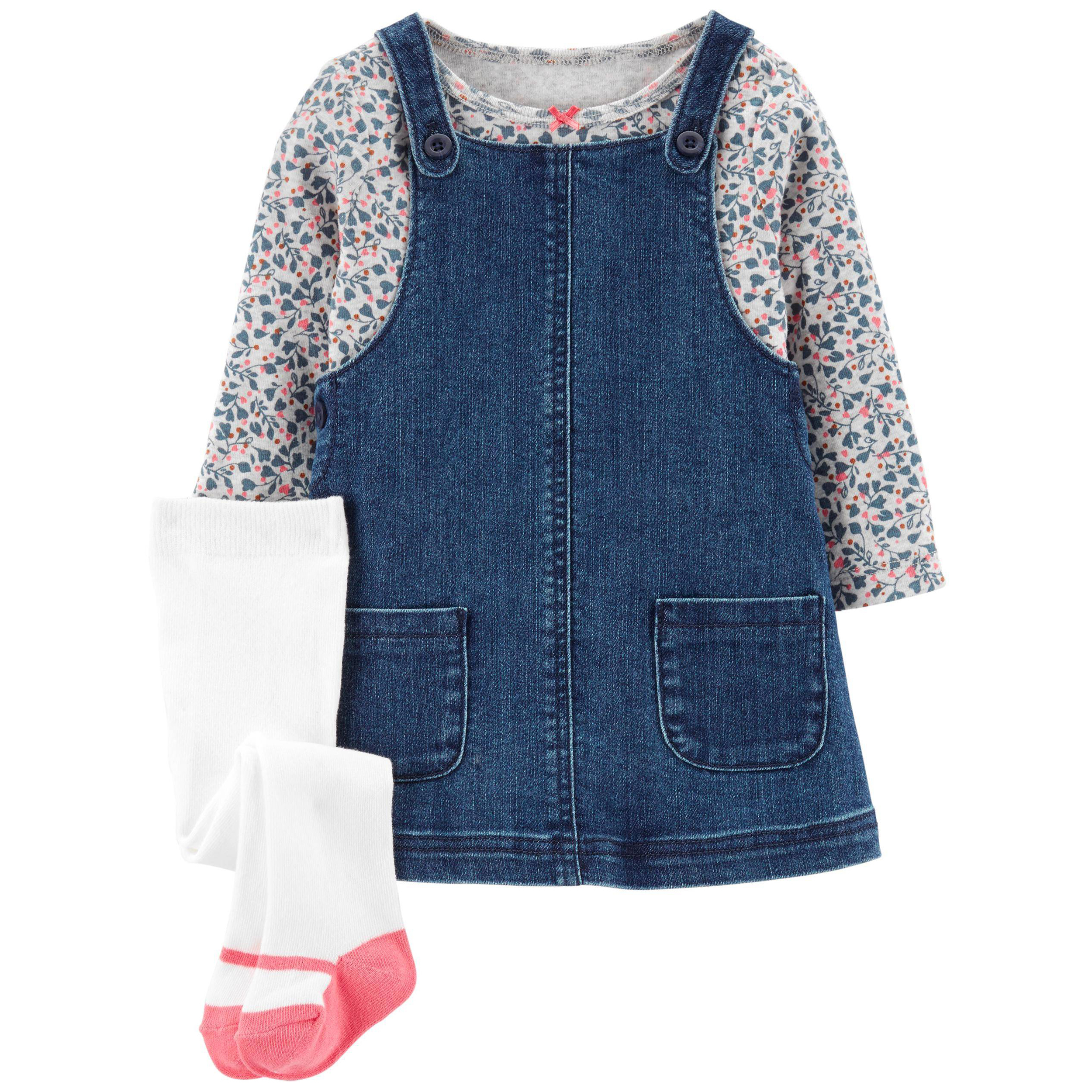 ست 3 تکه لباس نوزادی دخترانه کارترز کد 1196