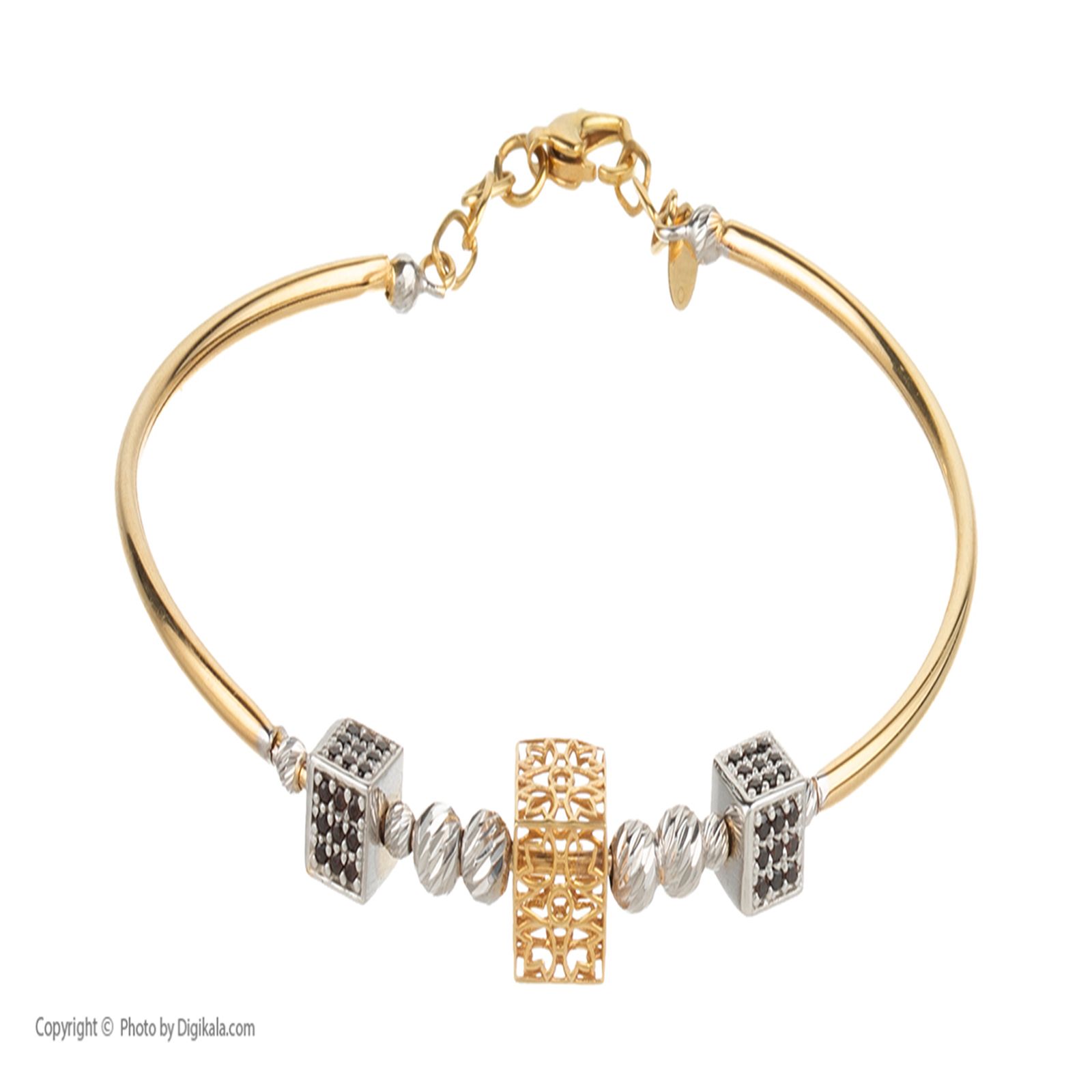 دستبند طلا 18 عیار زنانه آلند کد D22 -  - 2