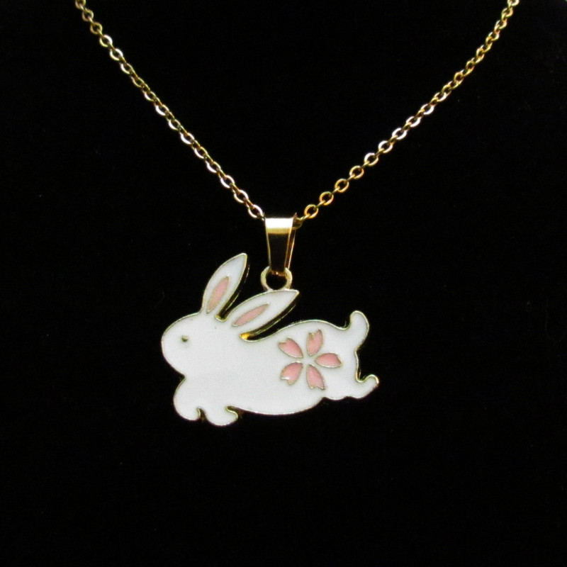 گردنبند دخترانه طرح خرگوش کد 200 گردنبند دخترانه طرح خرگوش کد 200