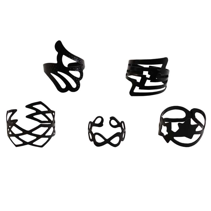 انگشتر زنانه طرح دوستاره کد R0510 مجموعه 5 عددی انگشتر زنانه طرح دوستاره کد R0510 مجموعه 5 عددی