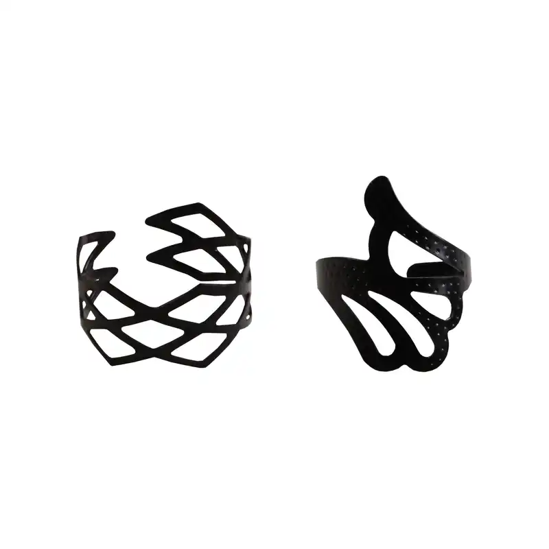 انگشتر زنانه طرح دوستاره کد R0510 مجموعه 5 عددی