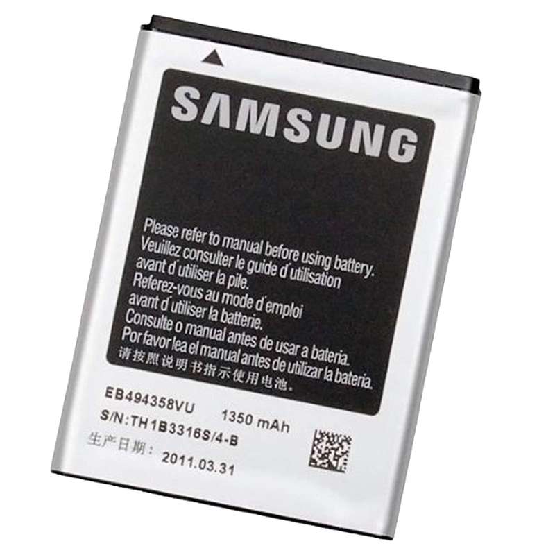 باتری موبایل مدل EB494358VU ظرفیت 1350میلی آمپر ساعت مناسب برای گوشی موبایل سامسونگ Galaxy Ace Gio Fit S5830 باتری موبایل مدل EB494358VU ظرفیت 1350میلی آمپر ساعت مناسب برای گوشی موبایل سامسونگ Galaxy Ace Gio Fit S5830