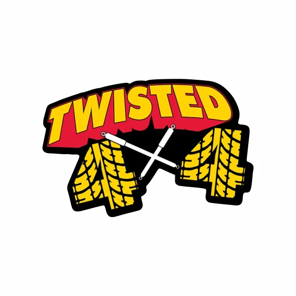 استیکر لپ تاپ طرح twisted 4x4 کد 49