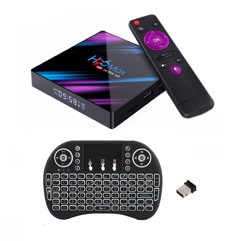 اندروید باکس اچ96 مدل مکس 2/16 - 3318 به همراه کیبورد هوشمند