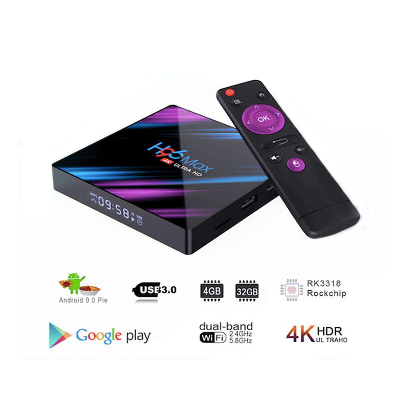 اندروید باکس اچ96 مدل مکس 4/32 - 3318 به همراه کیبورد هوشمند