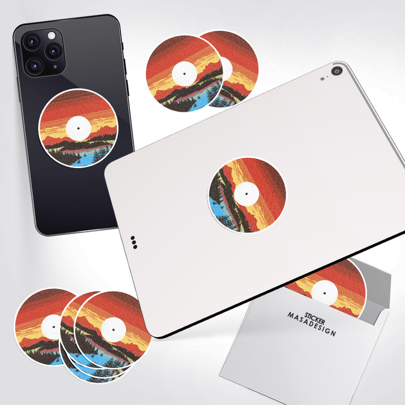 استیکر تزئینی موبایل و تبلت ماسا دیزاین طرح کوه مدل STK855