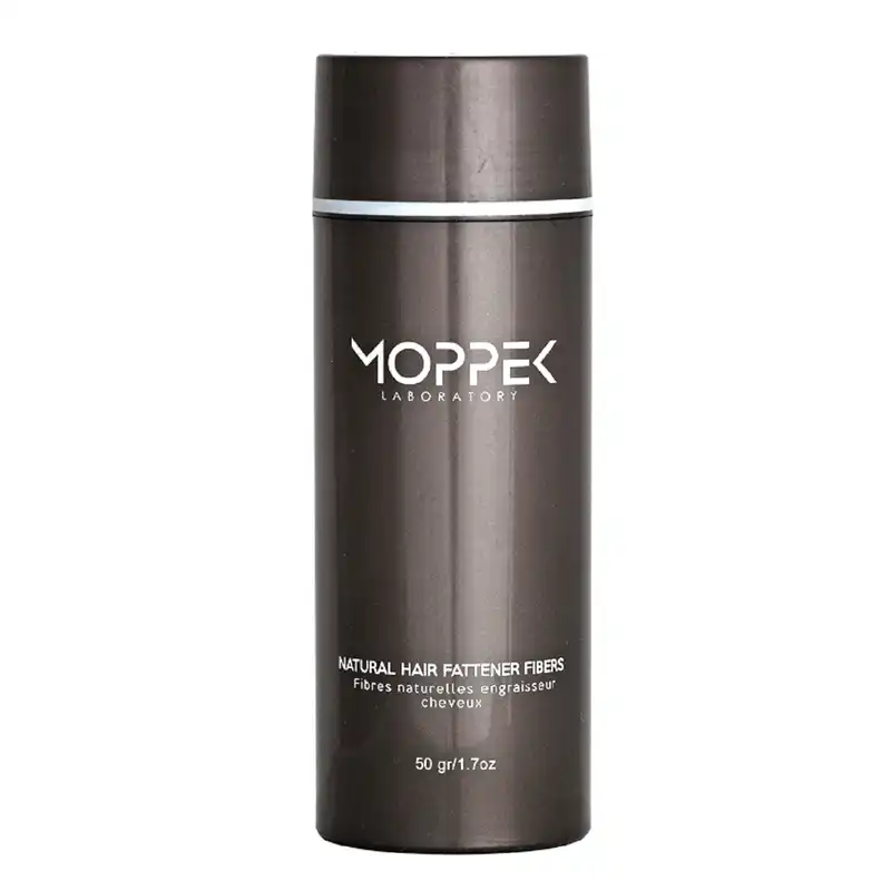 پودر پرپشت کننده مو موپک شماره 50-02 وزن 50 گرم رنگ قهوه ای تیره مجموعه 2 عددی