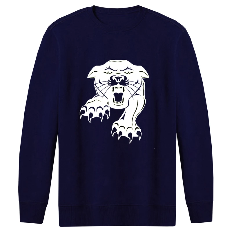 سویشرت مردانه طرح پلنگ خشن کد F187 رنگ سرمه ای