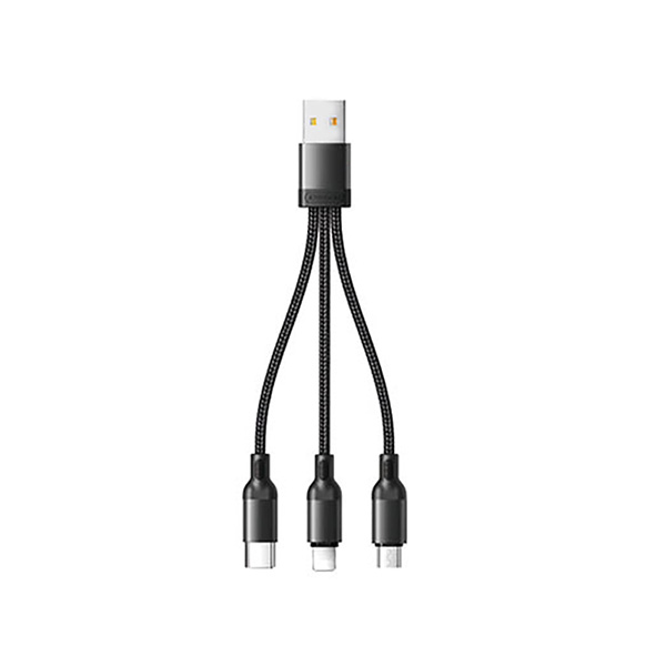 کابل تبدیل USB به microUSB / USB-C / لایتنینگ جوی روم مدل S-M416 طول 0.15 متر