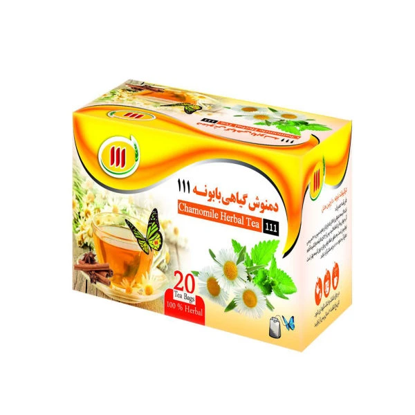 دمنوش گیاهی بابونه 111 بسته بندی 4 عددی