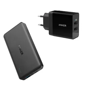 شارژر همراه انکر مدل A1261 PowerCore II Slim ظرفیت 10000 میلی آمپر ساعت به همراه شارژر دیواری