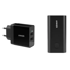 شارژر همراه انکر مدل a1311 Power Core Plus  ظرفیت 10050 میلی آمپر ساعت به همراه شارژر دیواری