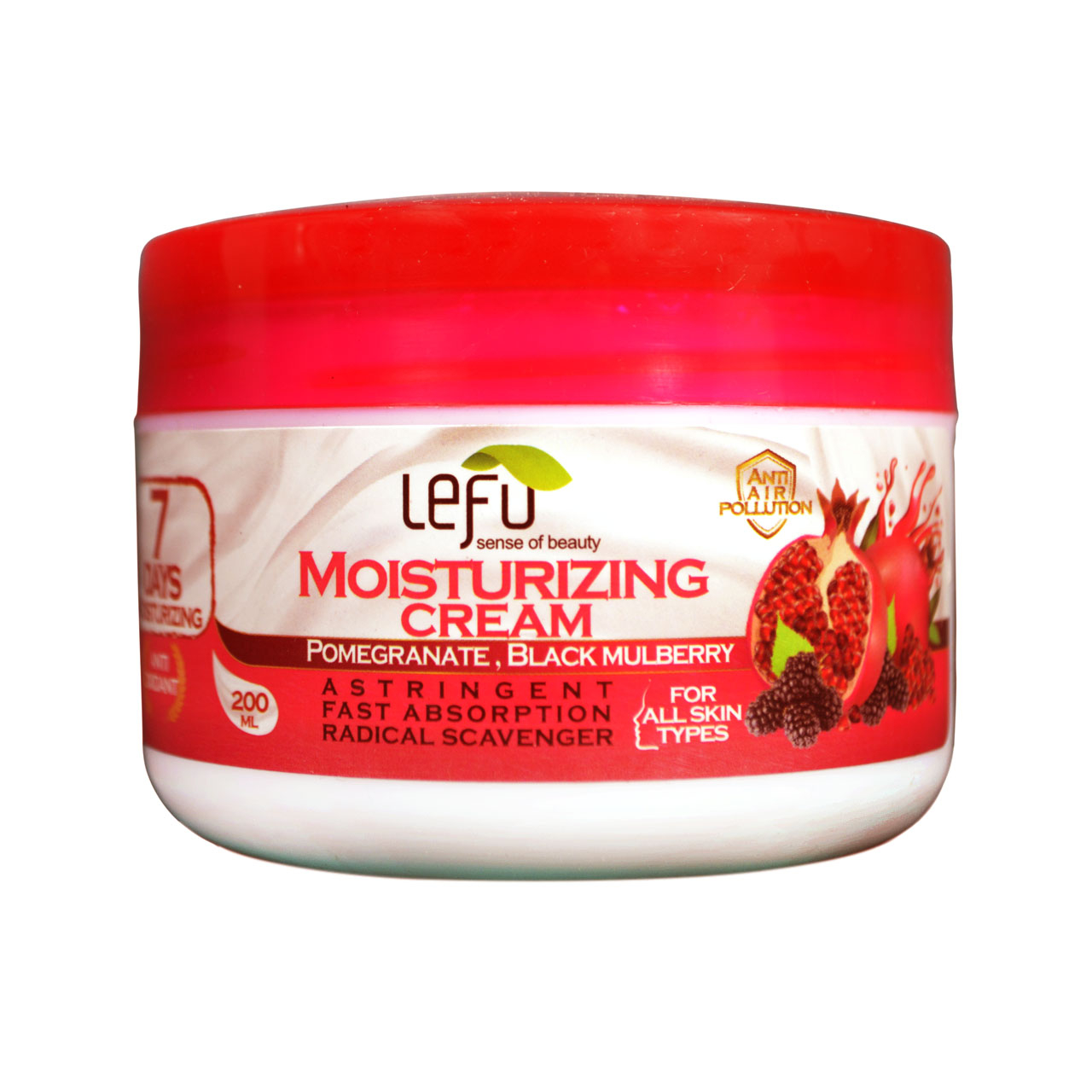کرم مرطوب کننده لفو مدل pomegranate & black mulberry حجم 200 میلی لیتر 