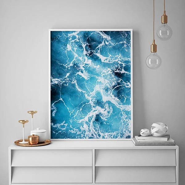 تابلو سالی وود طرح آبی بیکران کد T140214