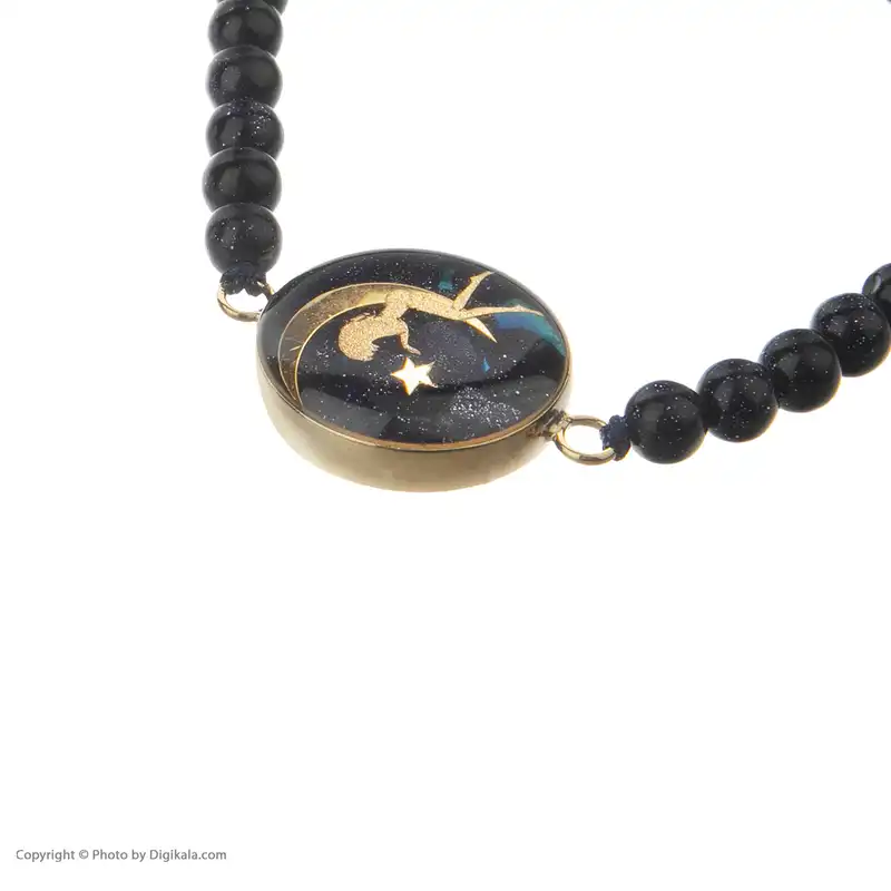 دستبند طلا 24 عیار زنانه سام نورزاده طرح دختر ماه کد 106