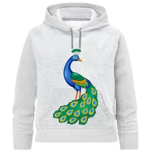 هودی دخترانه طرح طاووس کد F411