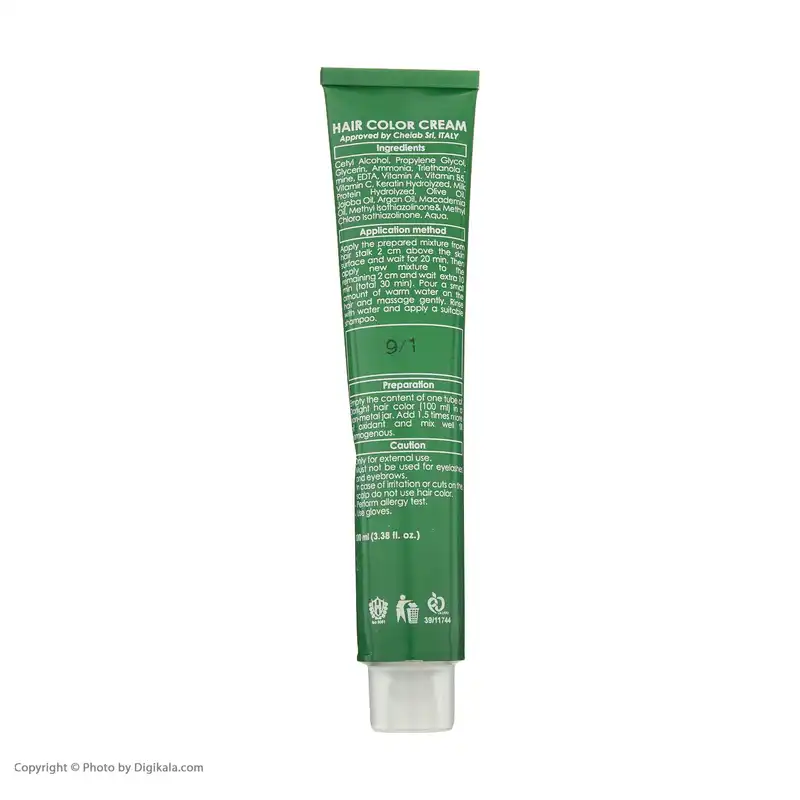 رنگ مو دورلایت شماره 9.1 حجم 100 میلی لیتر رنگ بلوند خاکستری روشن
