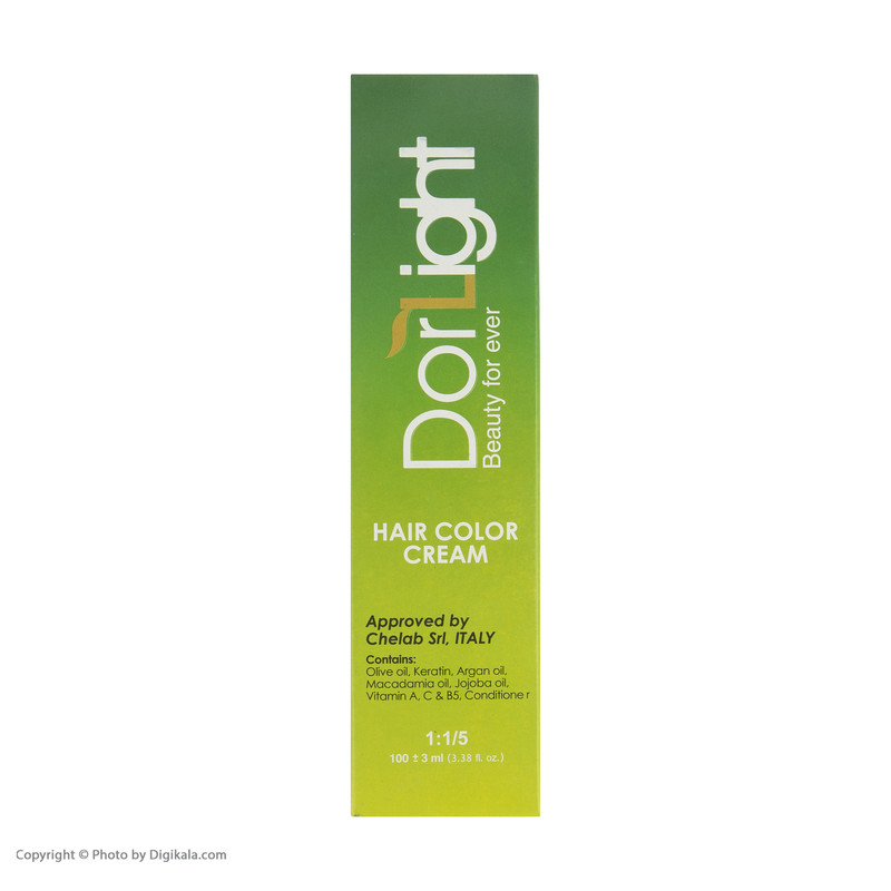 رنگ مو دورلایت شماره 7.1 حجم 100 میلی لیتر رنگ بلوند خاکستری