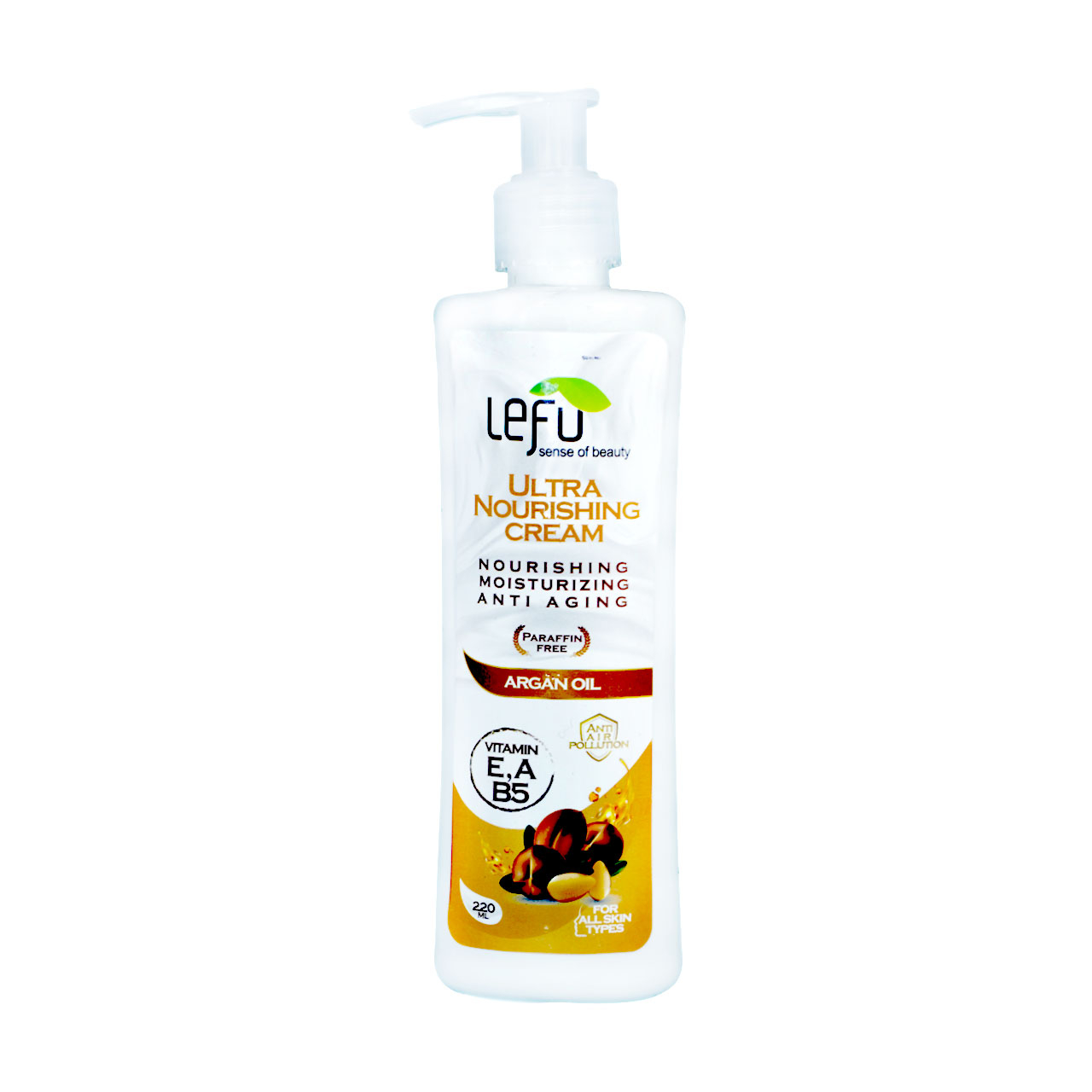 کرم مرطوب کننده لفو مدل argan oil حجم 220 میلی لیتر