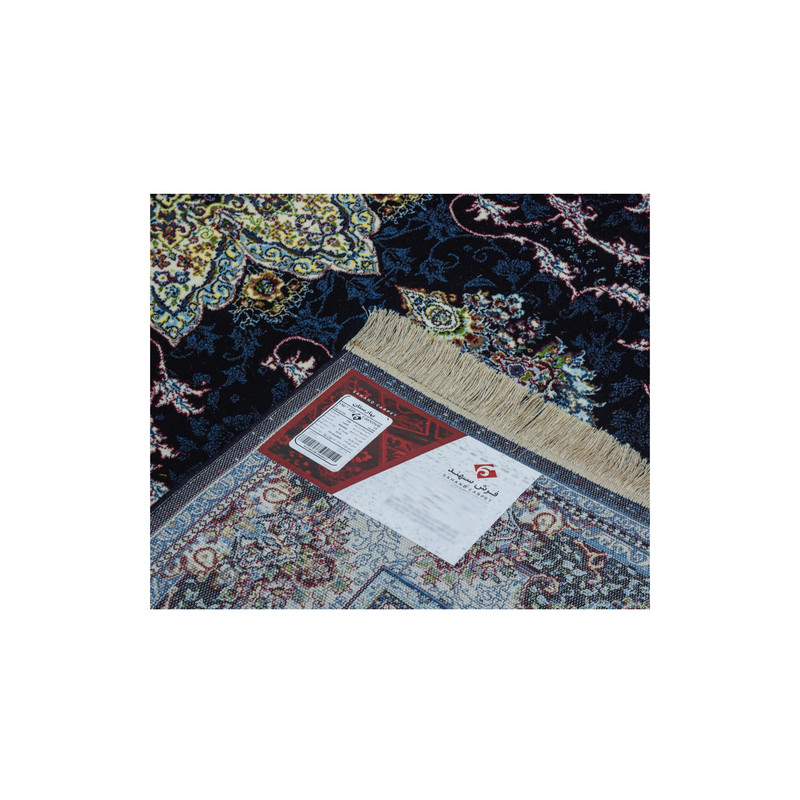 فرش ماشینی سهند کد VF20.DK زمینه سرمه ای