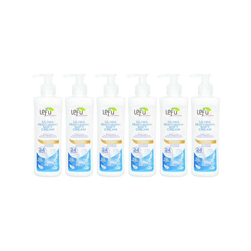 کرم مرطوب کننده لفو مدل soft حجم 220 میلی لیتر مجموعه 6 عددی