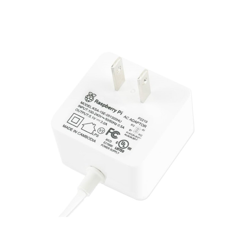آداپتور 5 ولت 3 آمپر رزبری پای مدل C آداپتور 5 ولت 3 آمپر رزبری پای مدل C